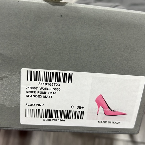 BALENCIAGA Knife Pump in Fluo Pink new - Picture 14 of 16